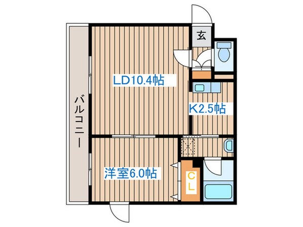 アバンセ二十四軒の物件間取画像